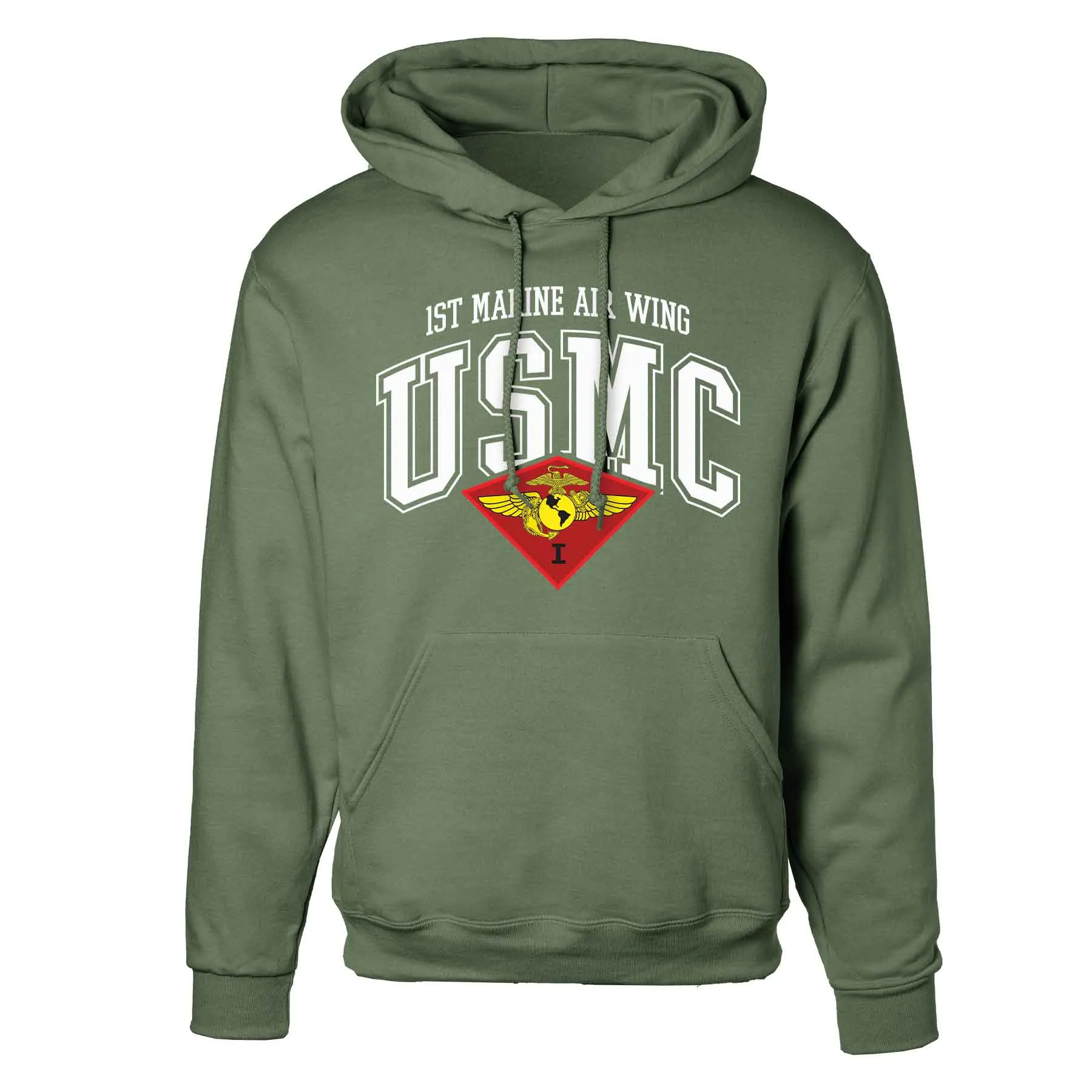 1st Marine Air Wing Arched Hoodie