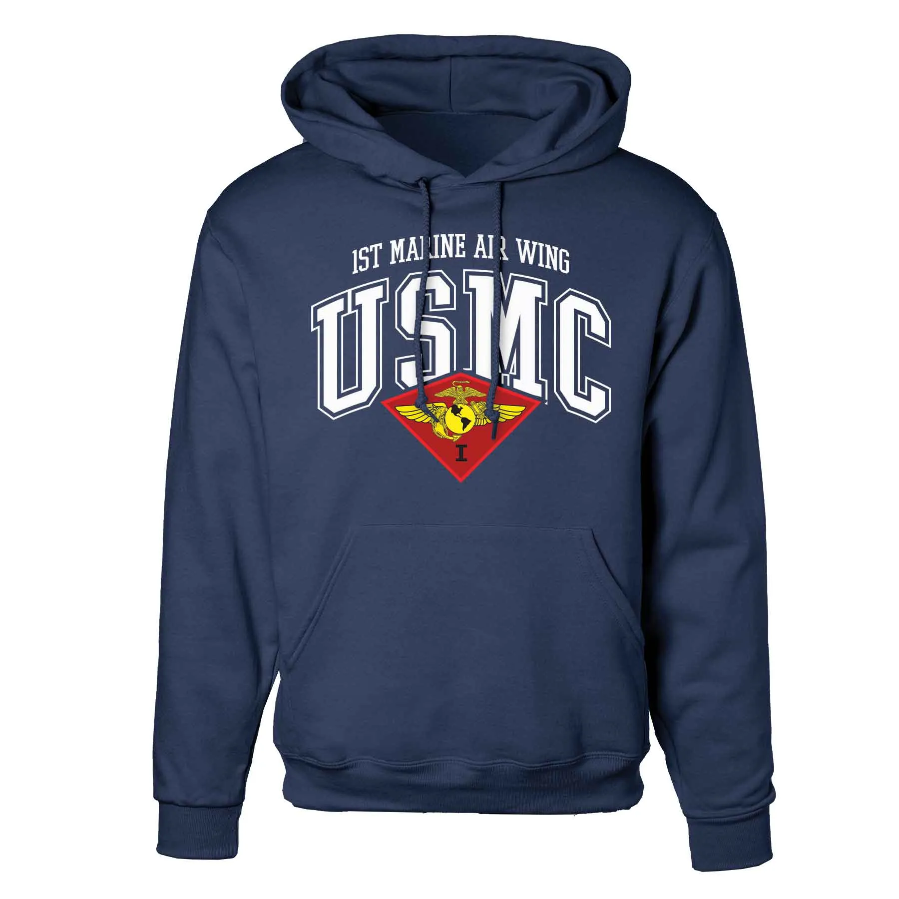 1st Marine Air Wing Arched Hoodie