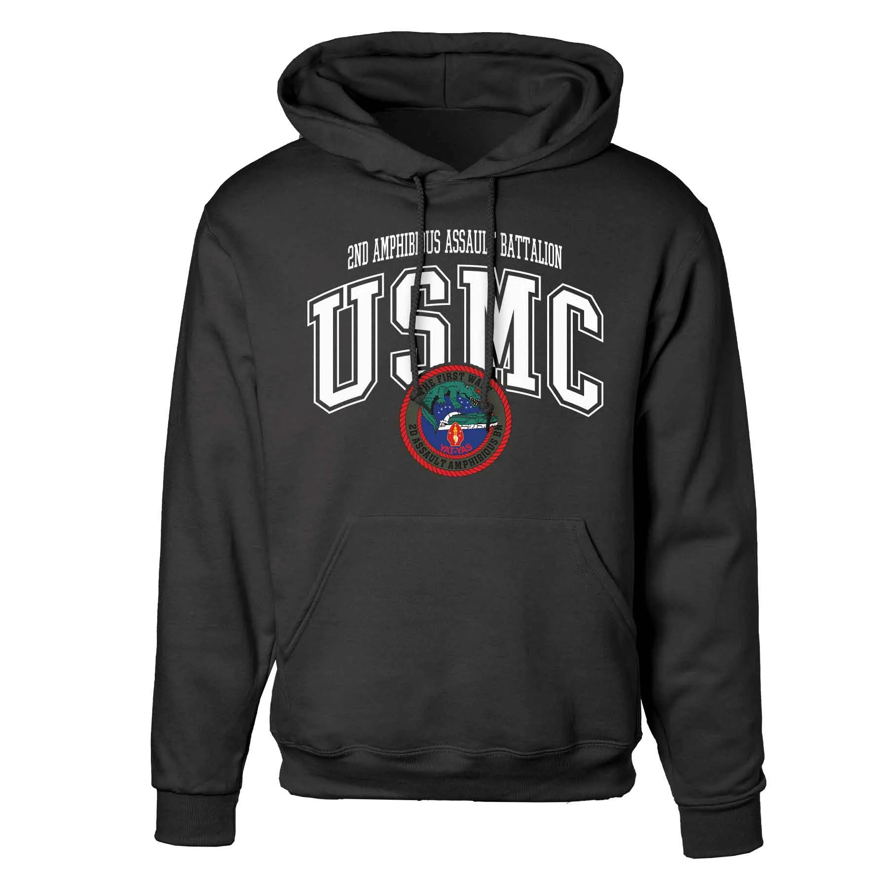 2nd Assualt Amphibious Bn Arched Hoodie