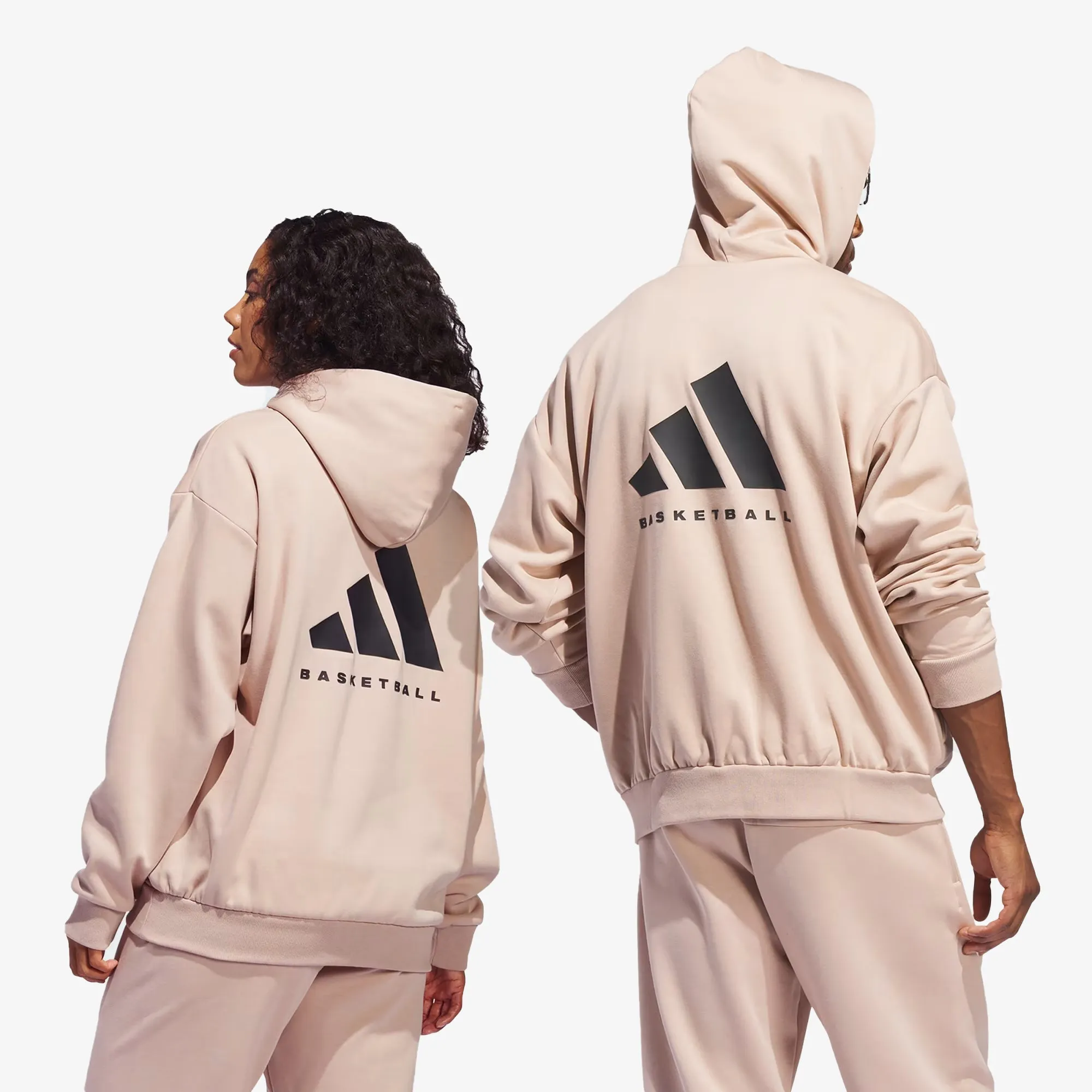 Adidas Originals | BASKETBALL HOODIE  { ASH PEARL