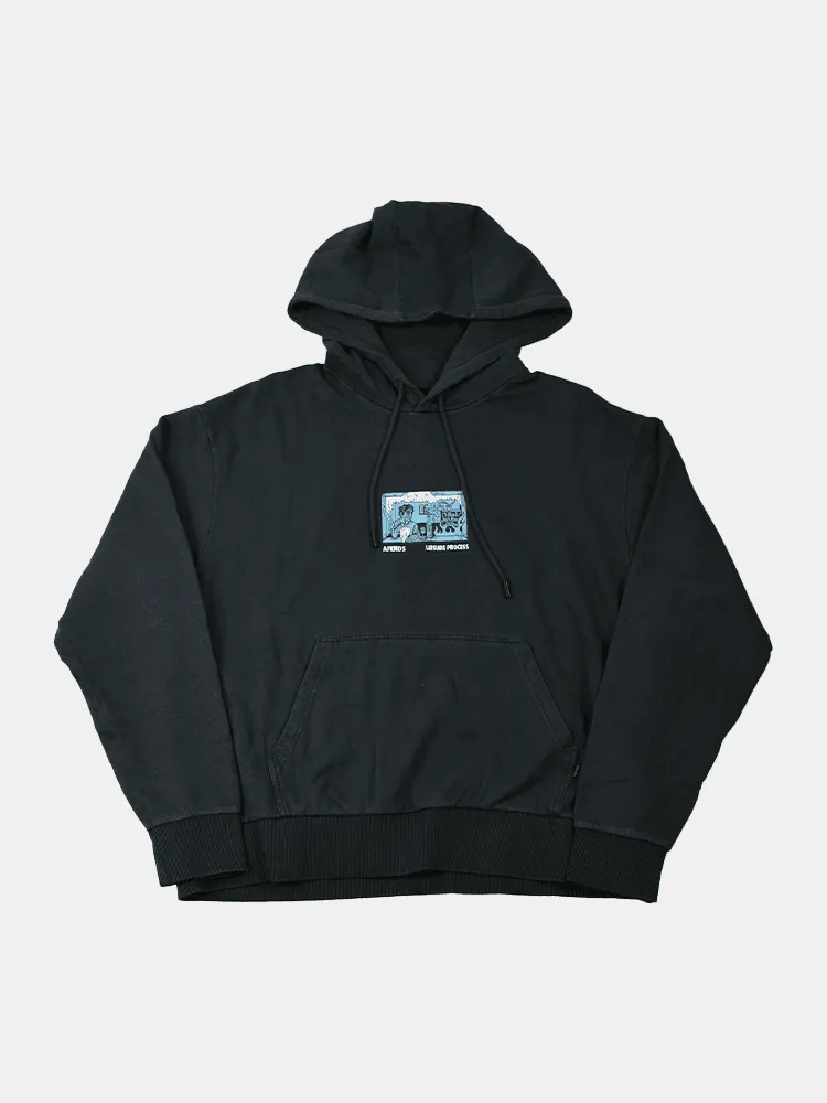 Afends Leisure Process Hemp Hoodie - Faded Black