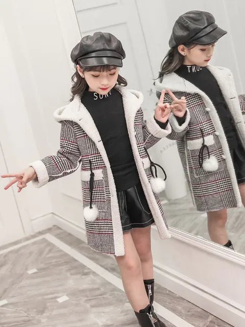 Always Stylish Plaid Hoodie Coat