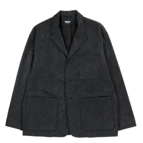 ARPENTEUR FOX JACKET WOOL FLANNEL CHARCOAL