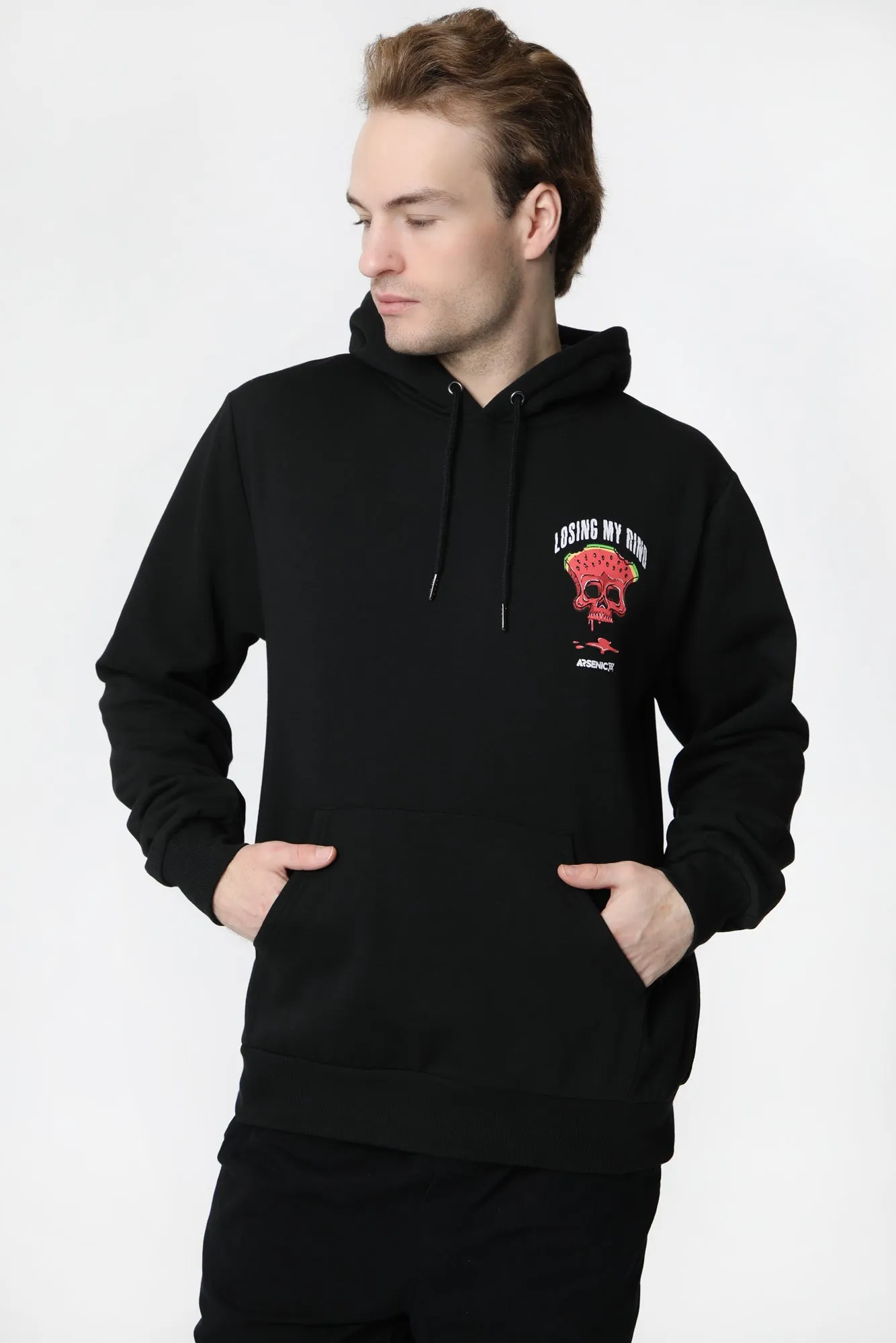 Arsenic Mens Premium Losing My Mind Hoodie - Comfortable and Stylish Casual Wear