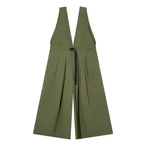 A[S]USL OUTDOOR WIDE CUT JUMPSUIT-LIGHT OLIVE