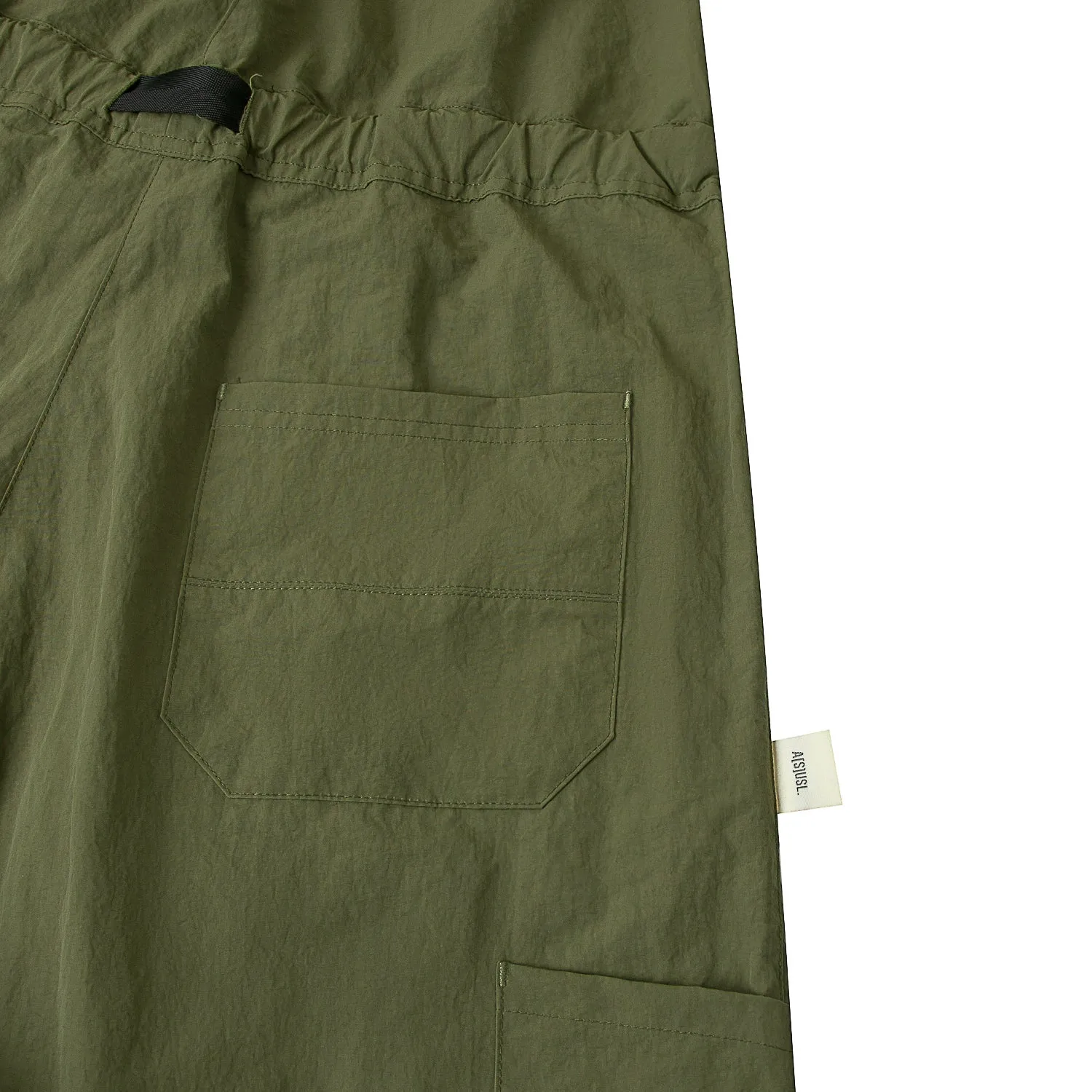 A[S]USL OUTDOOR WIDE CUT JUMPSUIT-LIGHT OLIVE