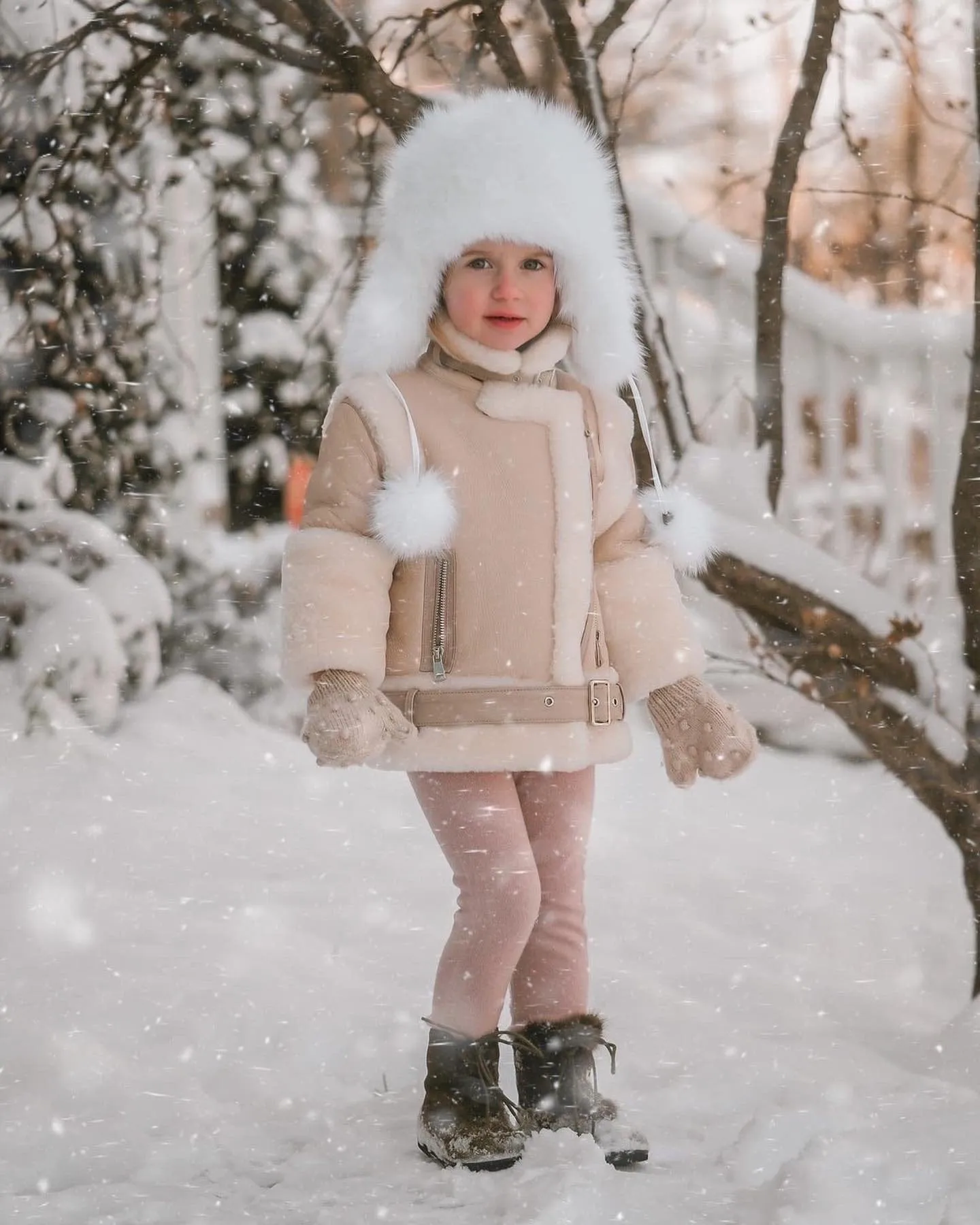 Beige Sheepskin Leather Jacket