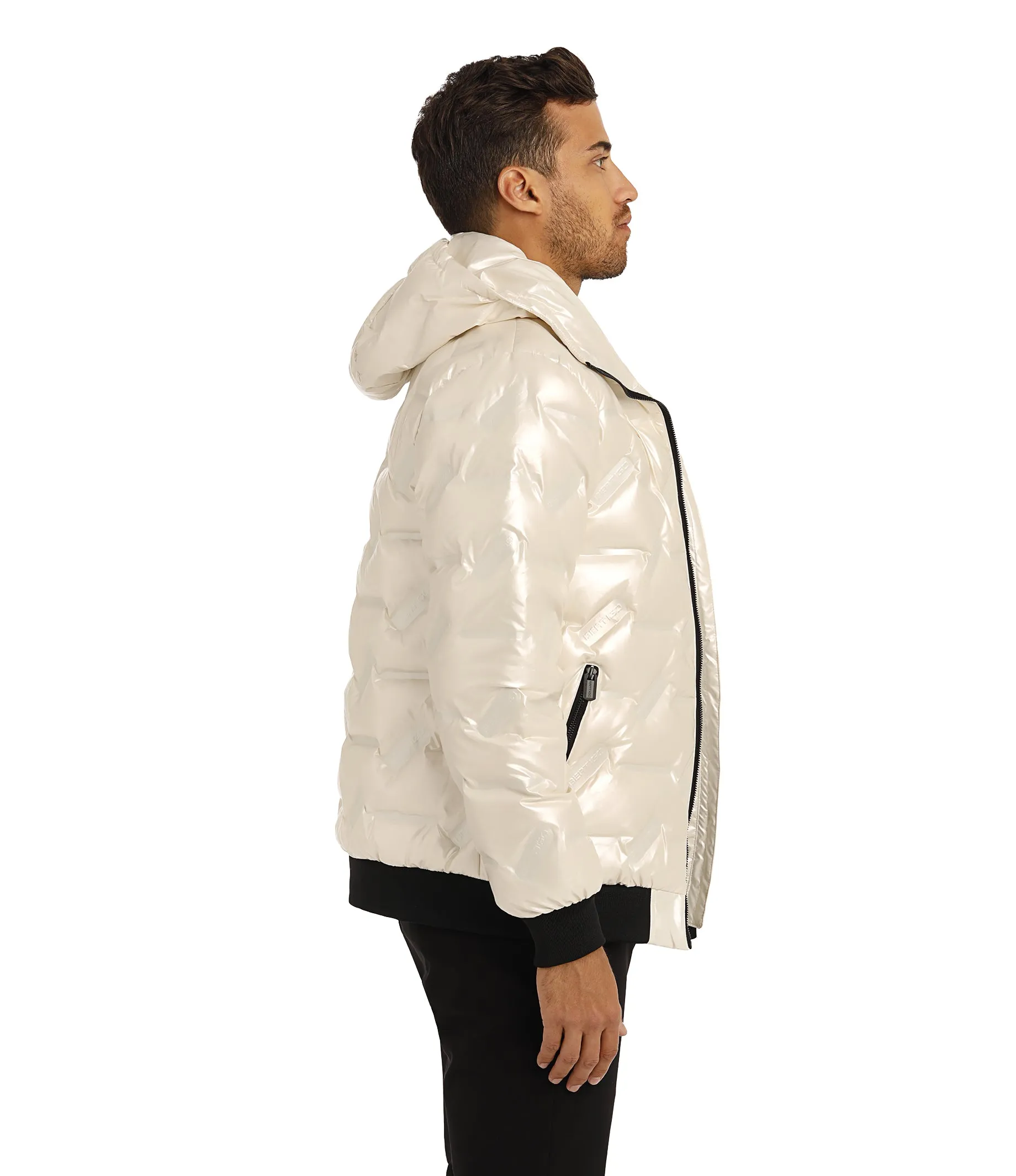 Bertigo Jacket | Wolf White Down Filled Coat