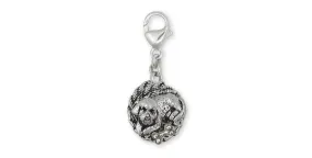 Bichon Frise Zipper Pull Jewelry Sterling Silver Handmade Dog Zipper Pull BF19-ZP