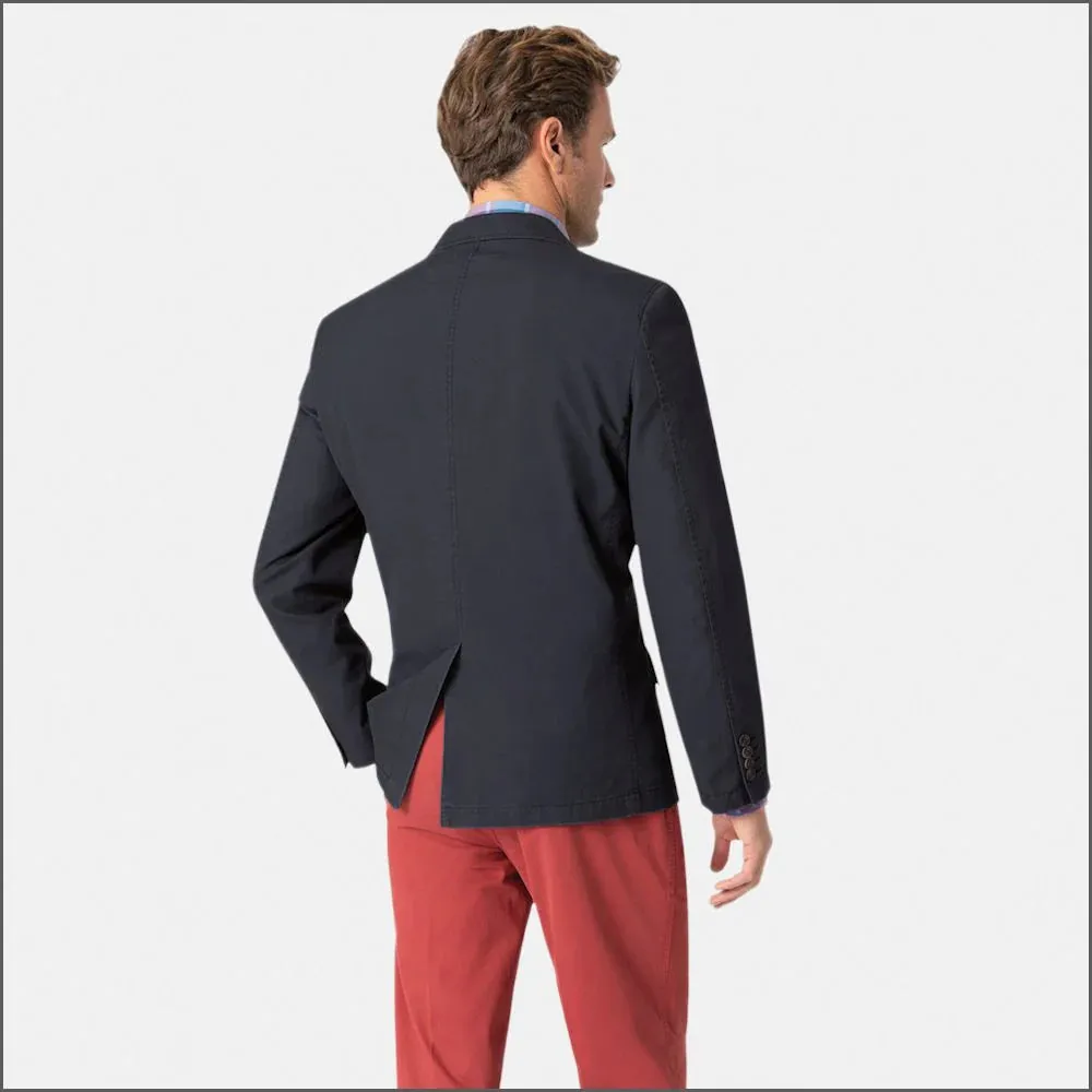 Brook Taverner Tatton Indigo Cotton Linen Jacket<><>