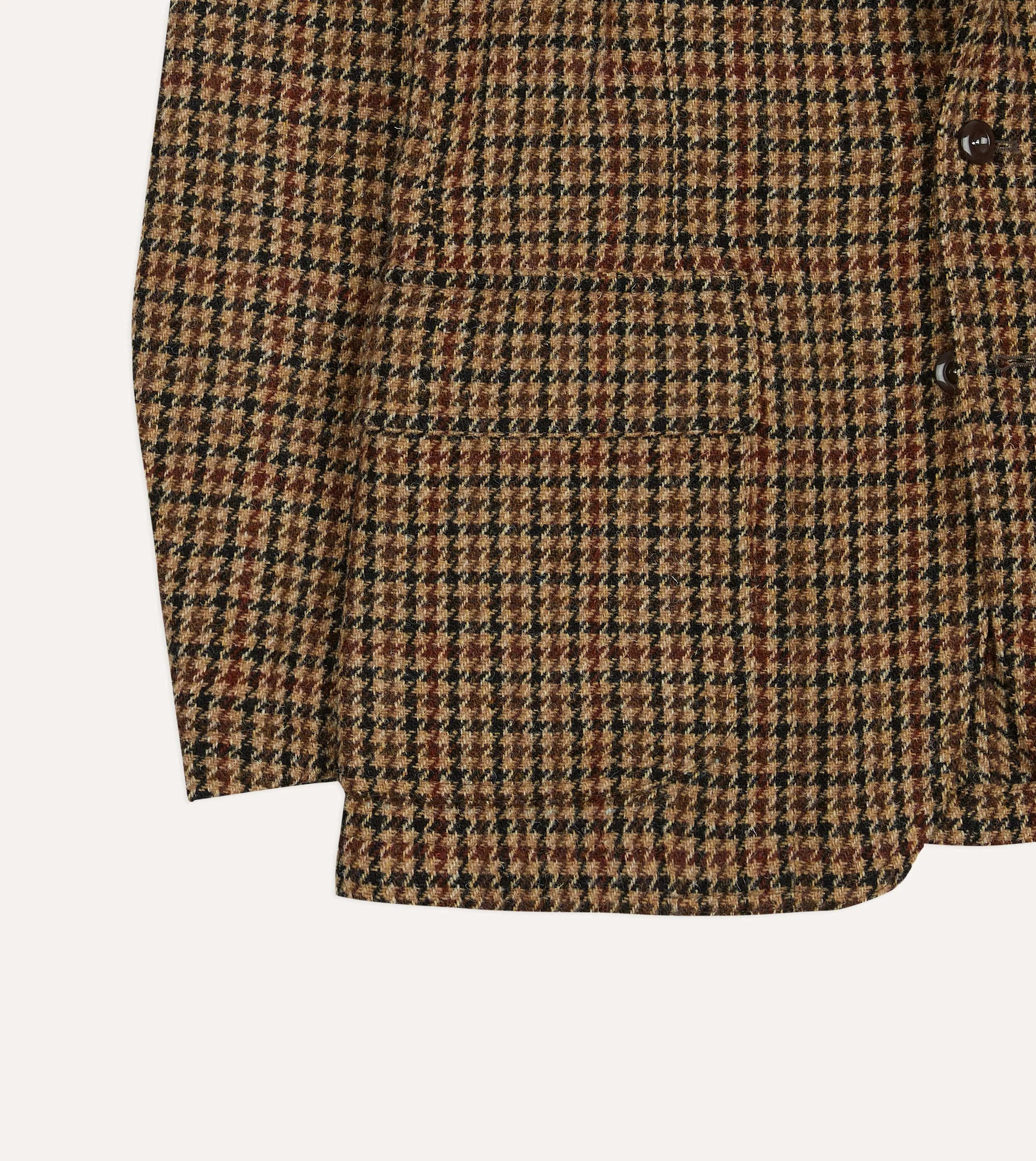 Brown Houndstooth Check Harris Tweed Games Blazer Mk. VII