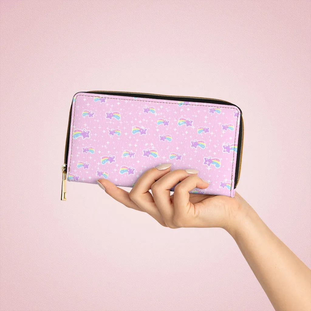 Bubblegum Bunny Shooting Stars Zipper Wallet