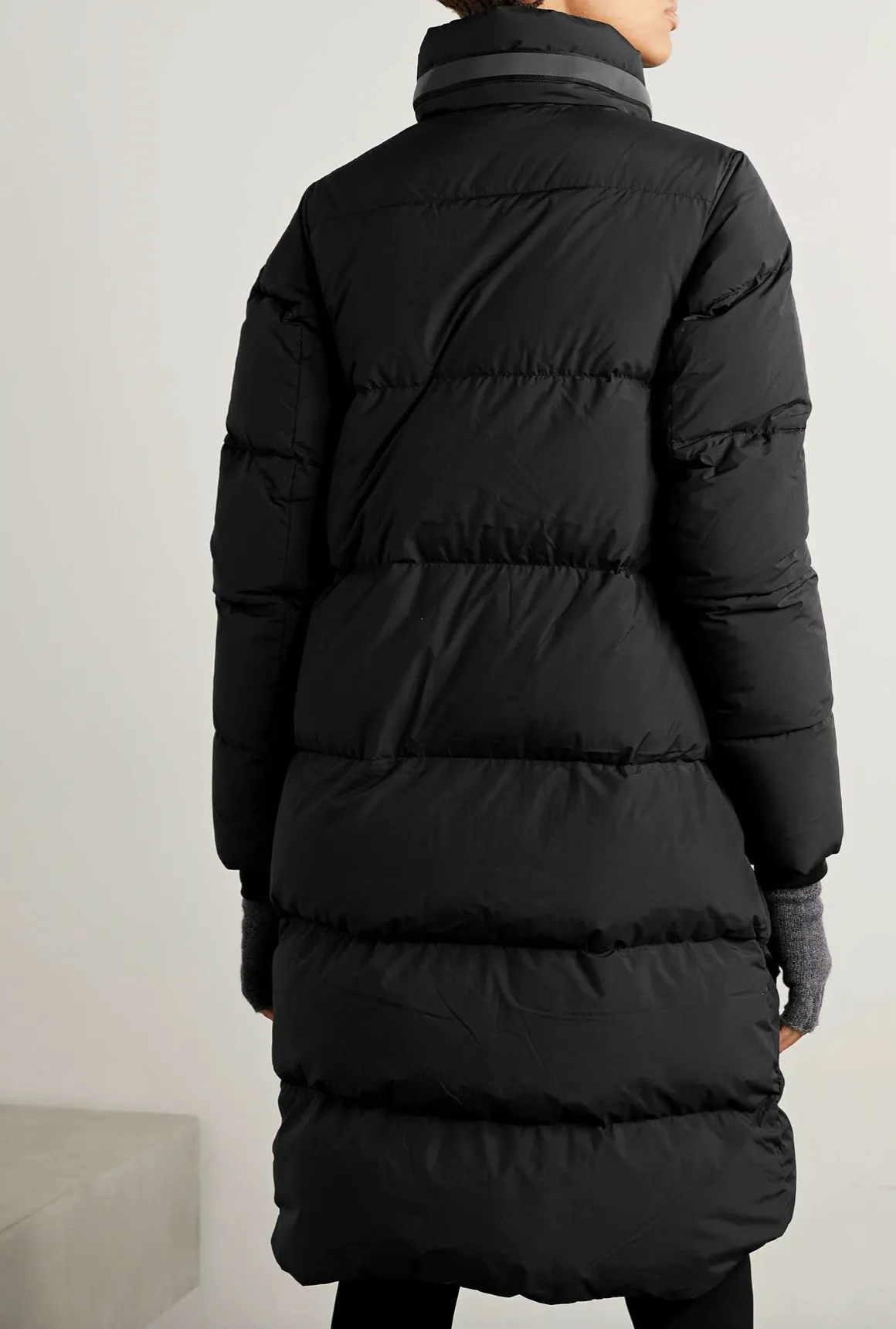 BYWARD HOODED GROSGRAIN-TRIMMED QUILTED SHELL DOWN PARKA - BLACK