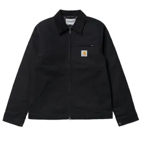 Carhartt WIP Detroit Winter Canvas Jacket - Black Rigid