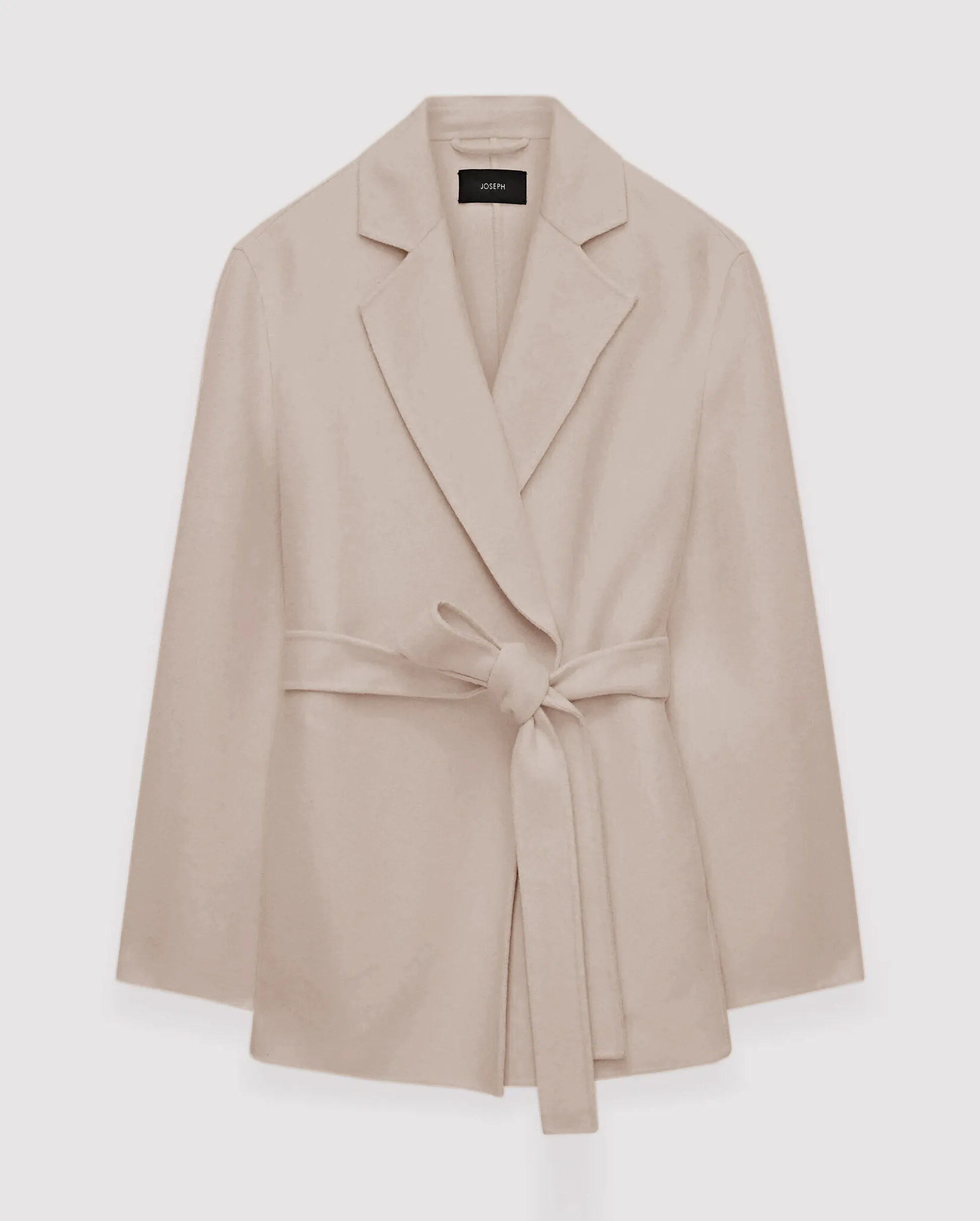 CENDA SHORT WRAP COAT / PARCHMENT