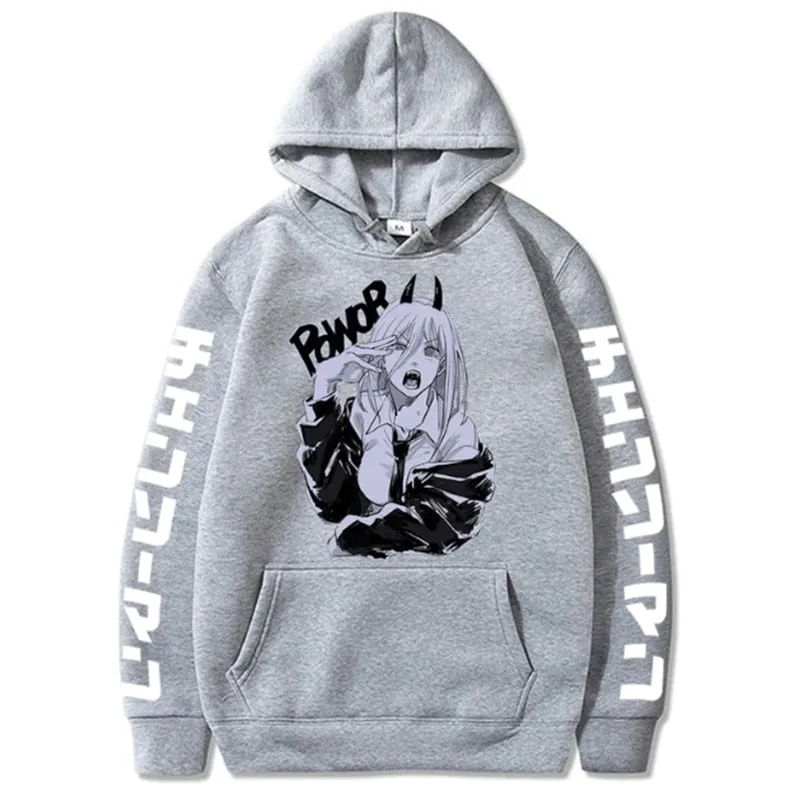 Chainsaw Man Power Cool Anime Hoodie High Quality