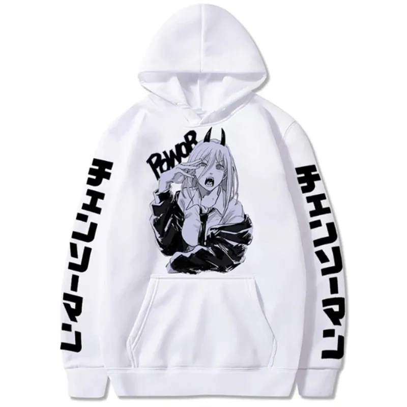 Chainsaw Man Power Cool Anime Hoodie High Quality