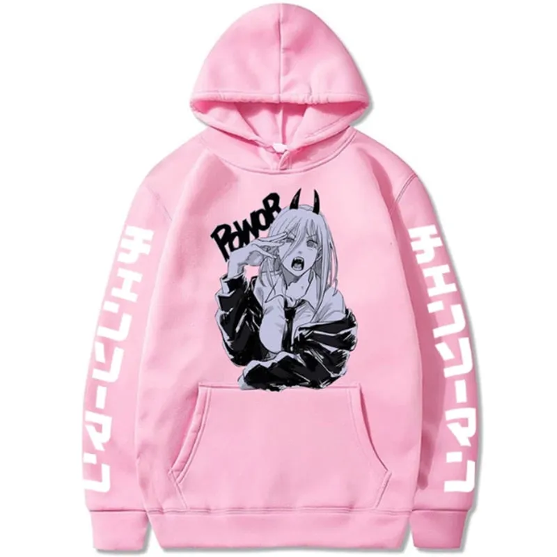 Chainsaw Man Power Cool Anime Hoodie High Quality