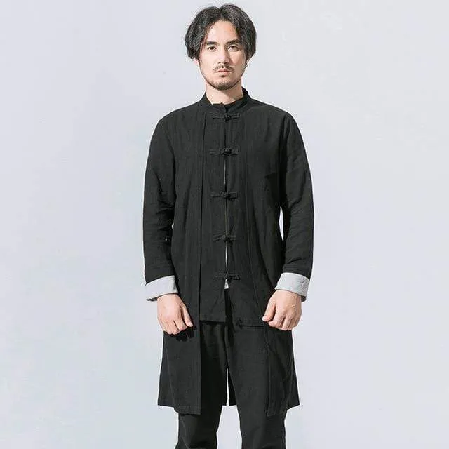 Chikara Men's Traditional Linen Jacket