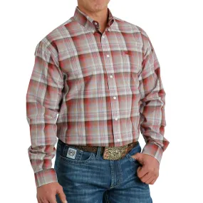 Cinch Men's Denver Plaid Button Down Long Sleeve Shirt - Multi