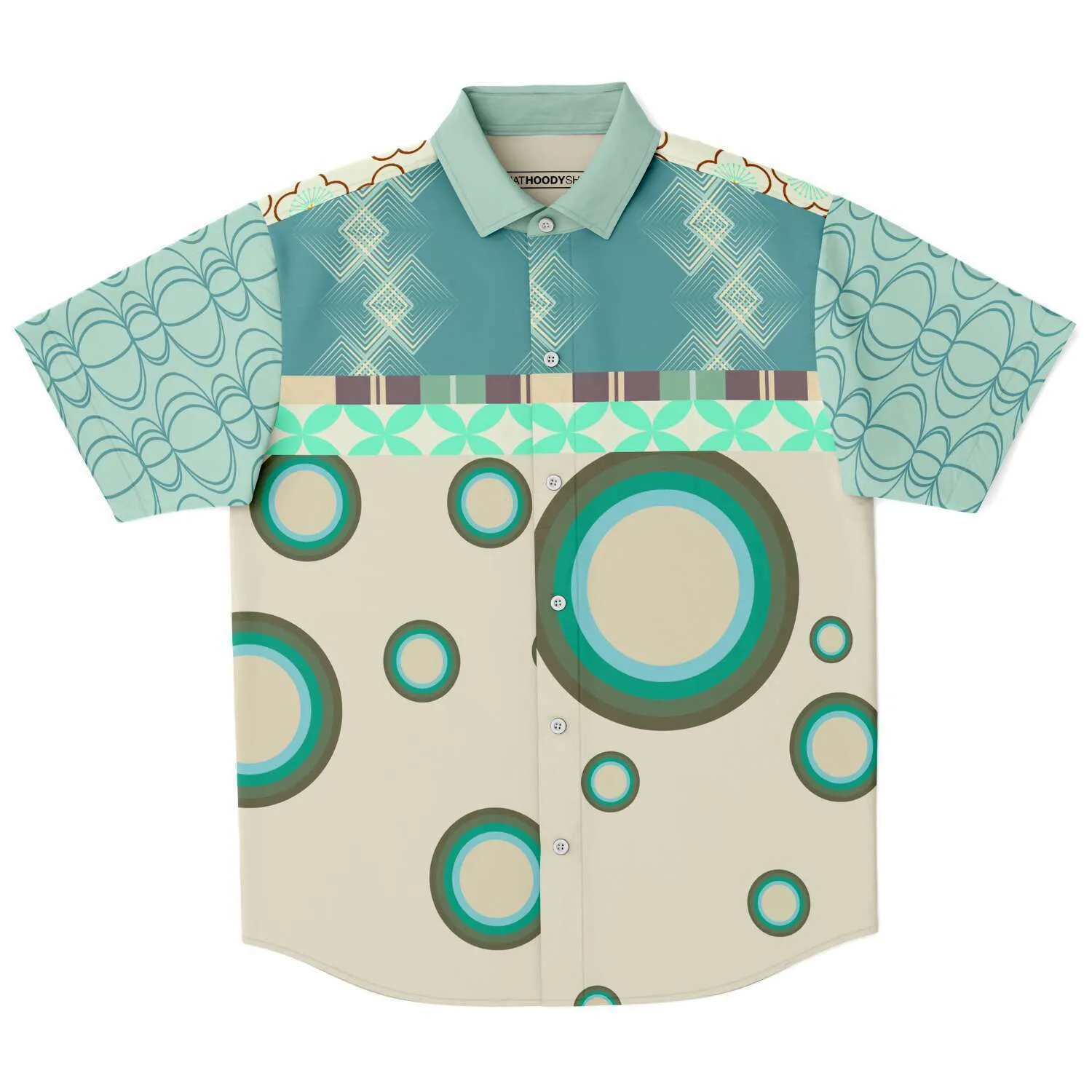 Circle Time Short Sleeve Button Down Shirt