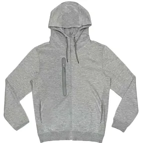 Civilized Men Tech Fleece Zip Up Hoodie (Grey)