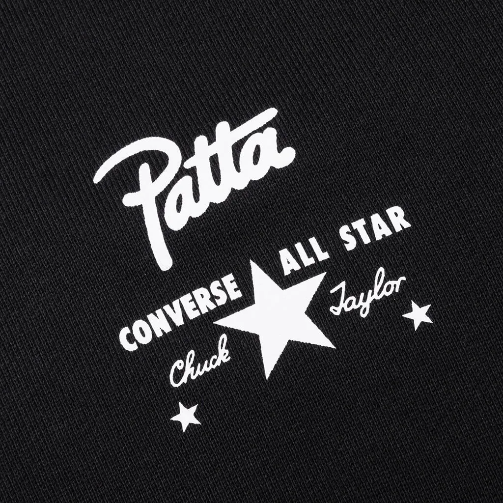 Converse x Patta Four-Leaf Clover Utility Fleece Hoodie - Black