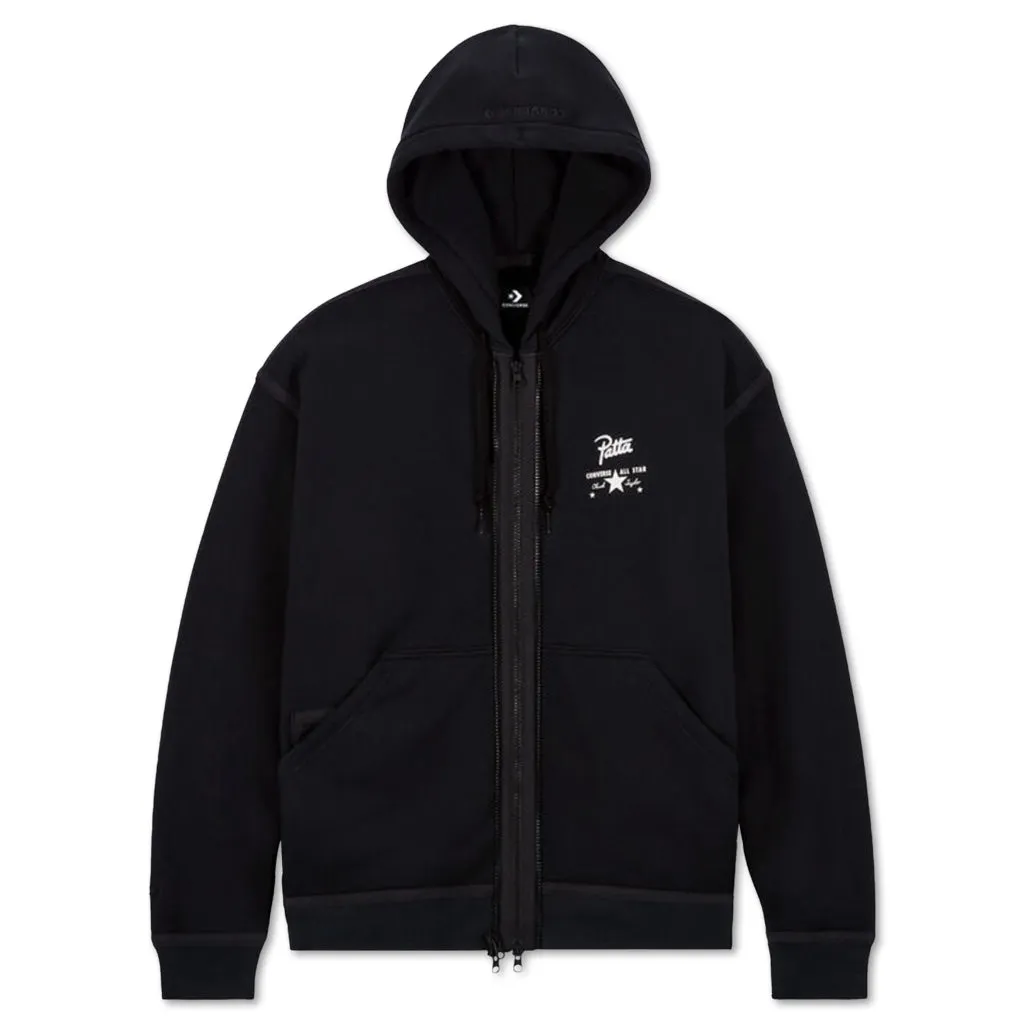 Converse x Patta Four-Leaf Clover Utility Fleece Hoodie - Black