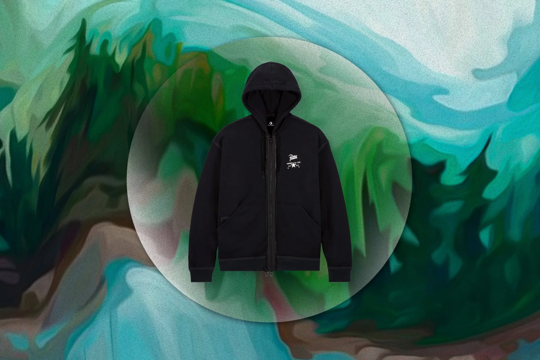 Converse x Patta Four-Leaf Clover Utility Fleece Hoodie - Black