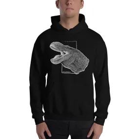 Crocodile Monitor Hoodie, Lizard Reptile Gift Pullover