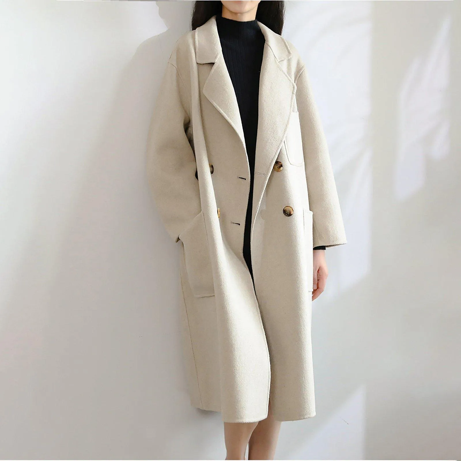 Debra Double Breasted Wool Coat