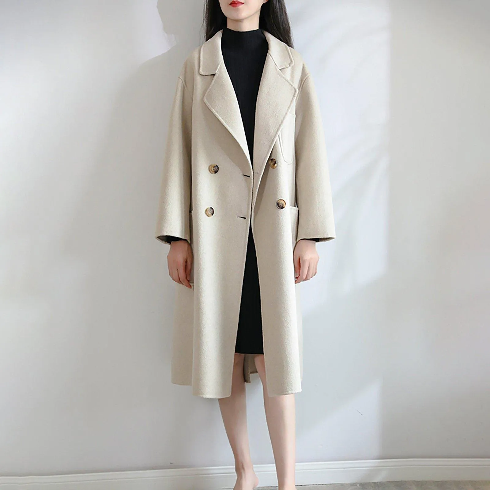 Debra Double Breasted Wool Coat