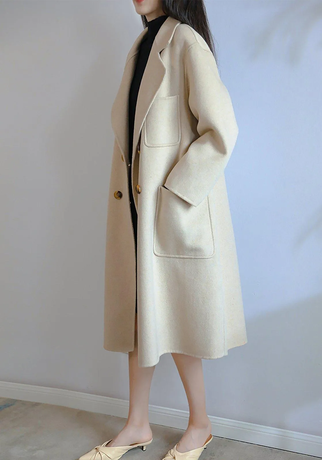 Debra Double Breasted Wool Coat