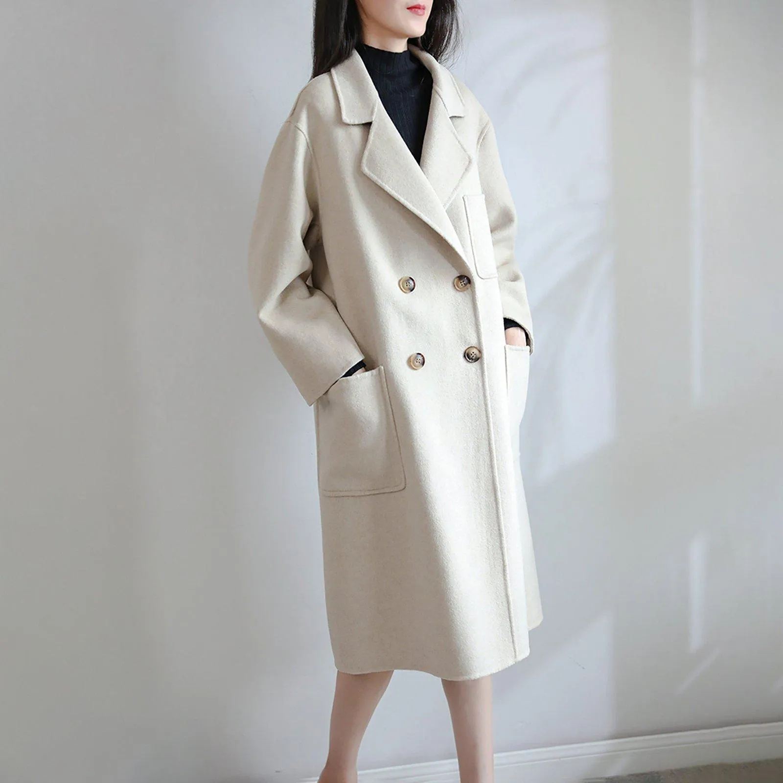 Debra Double Breasted Wool Coat