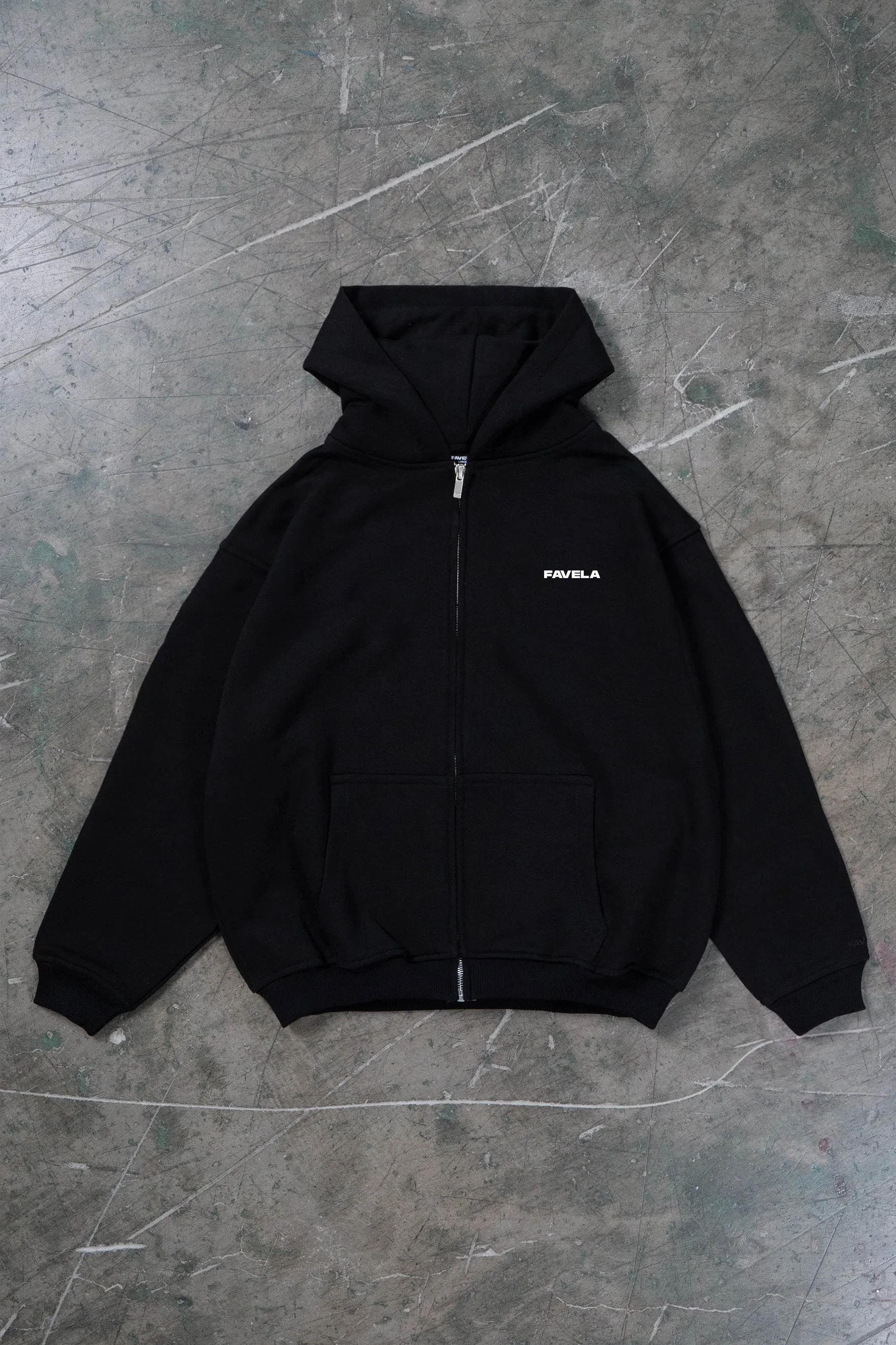 DESIGN DEPARTMENT BLACK FRONTZIP