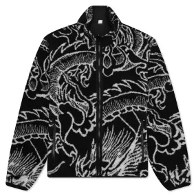 Dragon Sherpa Jacket - Black