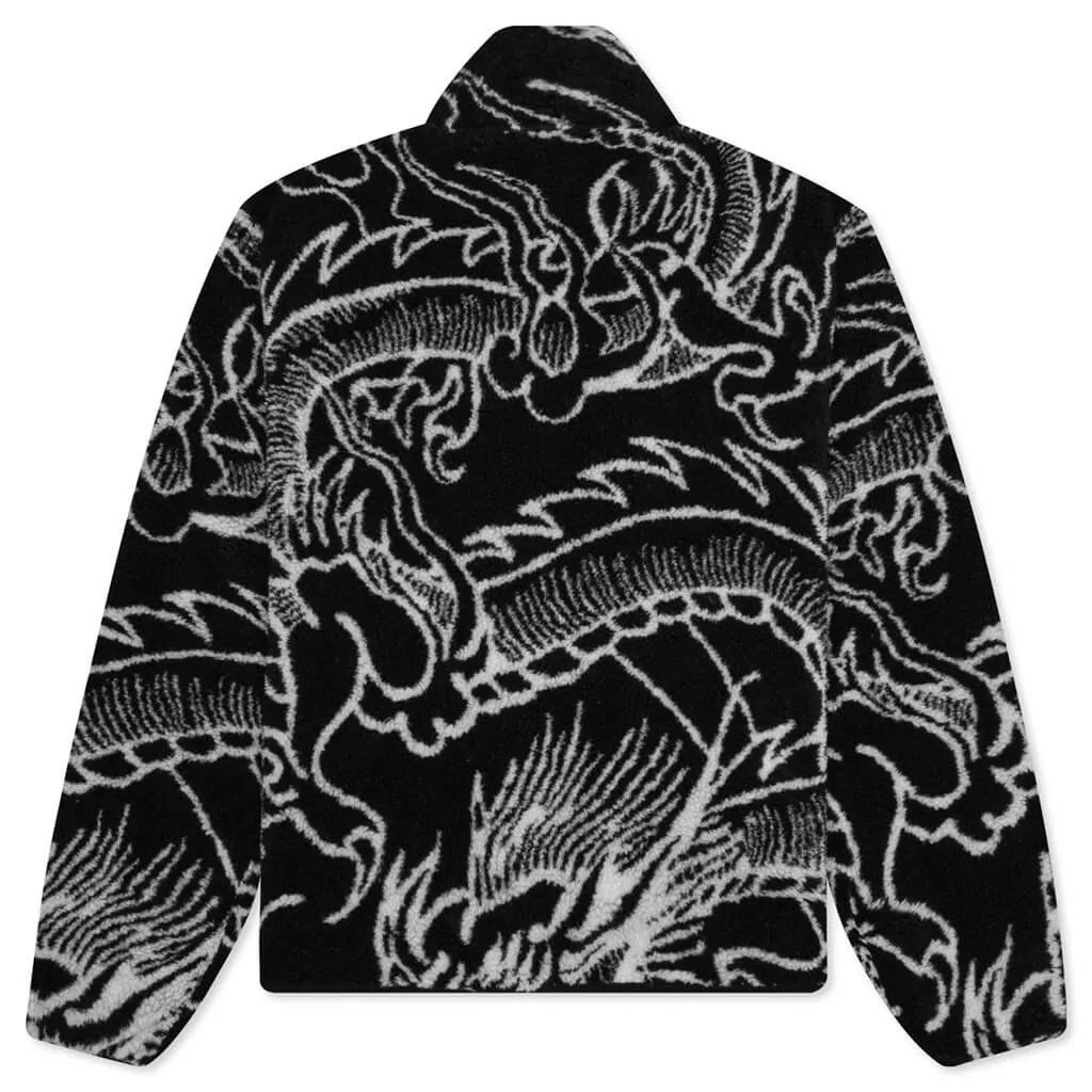 Dragon Sherpa Jacket - Black