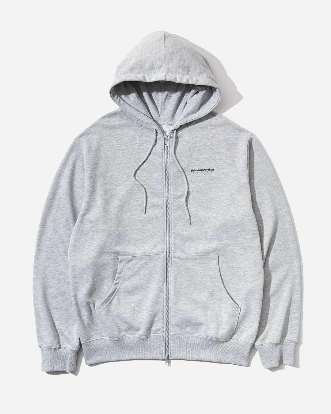 DSN-Logo Zip Hoodie - Heather Grey