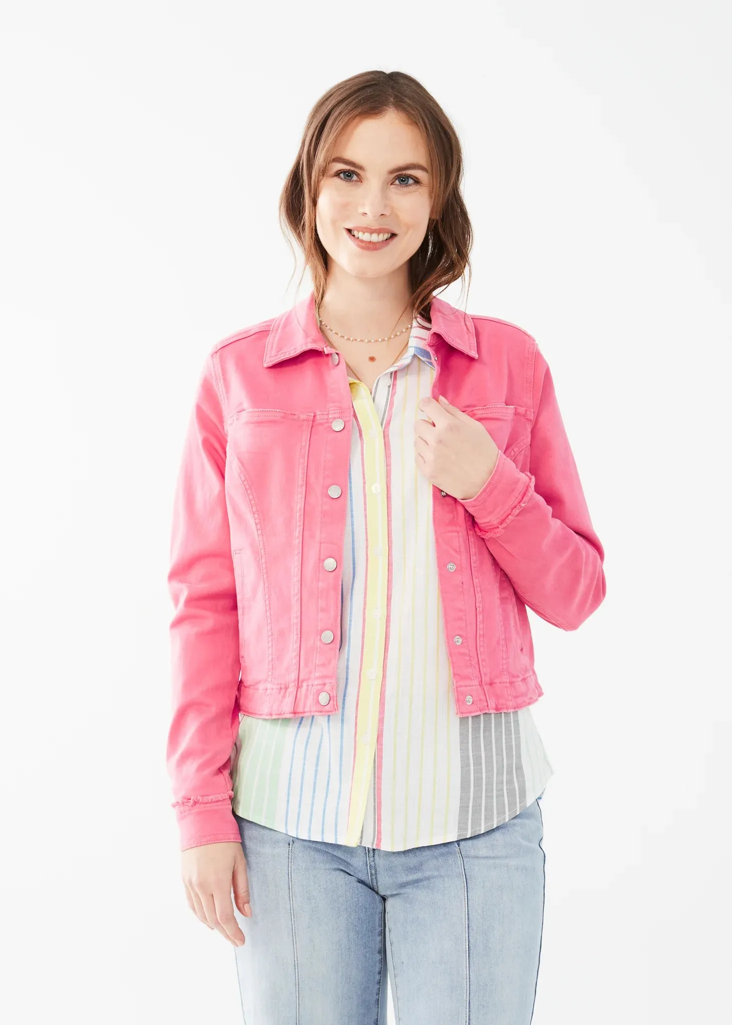 FDJ Crop Jacket | Pink