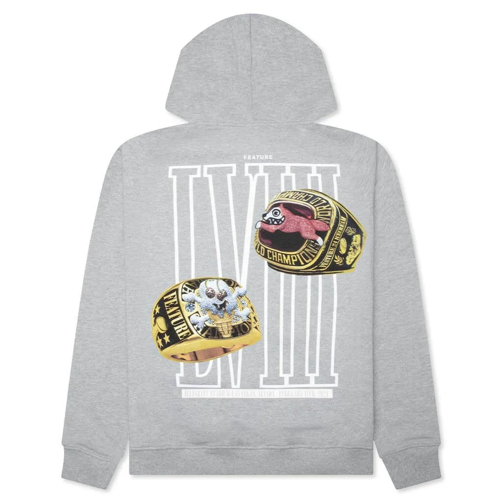 Feature x Icecream Rings Hoodie - Heather Grey