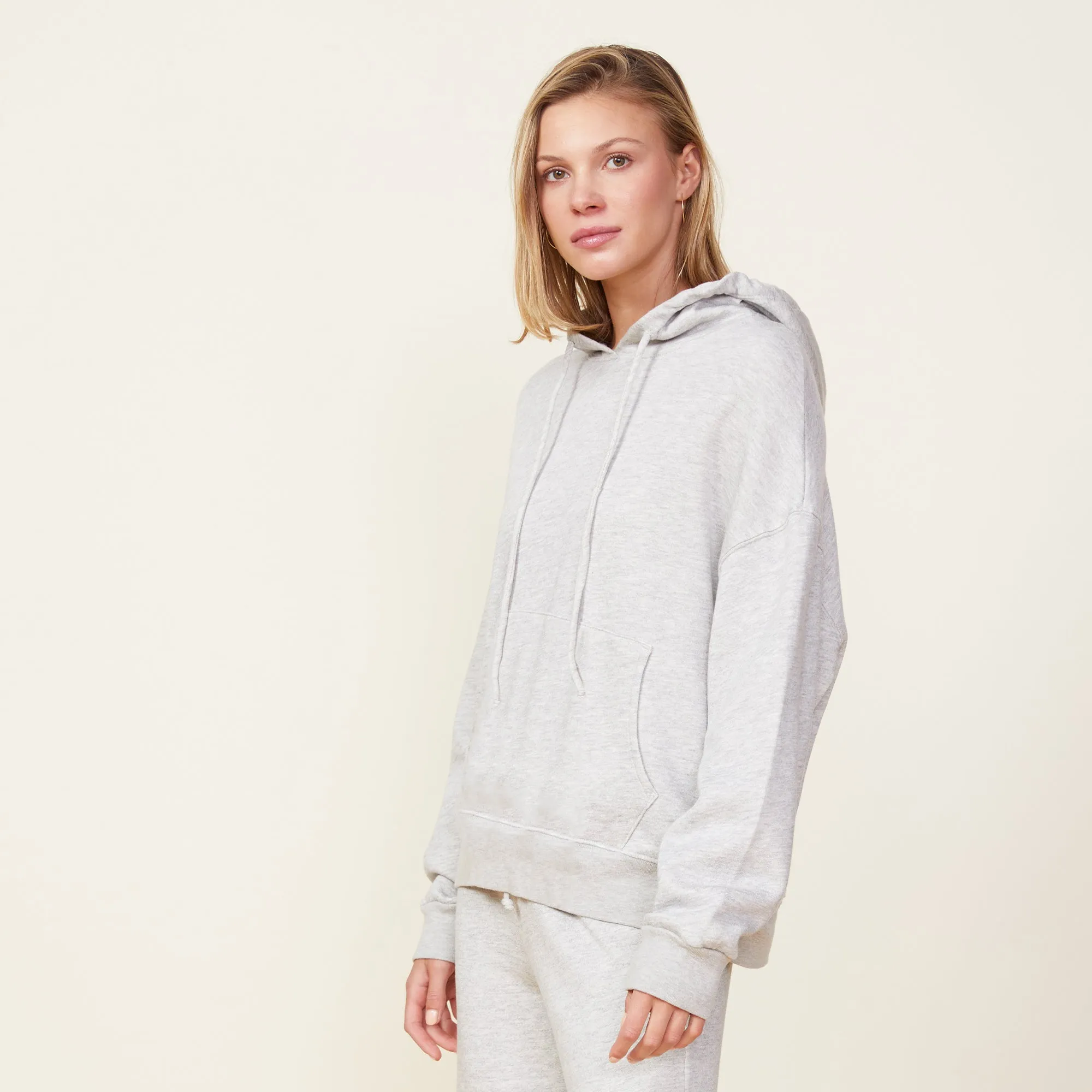 Fleece Slouchy Pullover Hoody