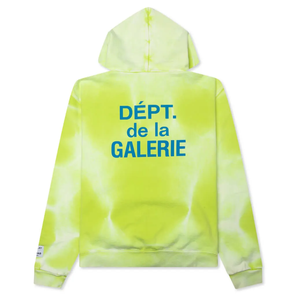 French Zip Hoodie - Lime Green