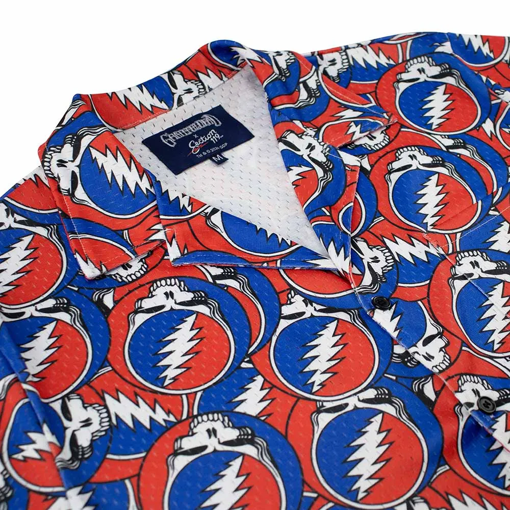 Grateful Dead | Mesh Button Down | All Over Steal Your Face