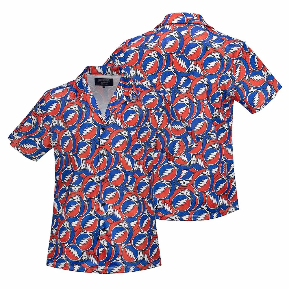 Grateful Dead | Mesh Button Down | All Over Steal Your Face