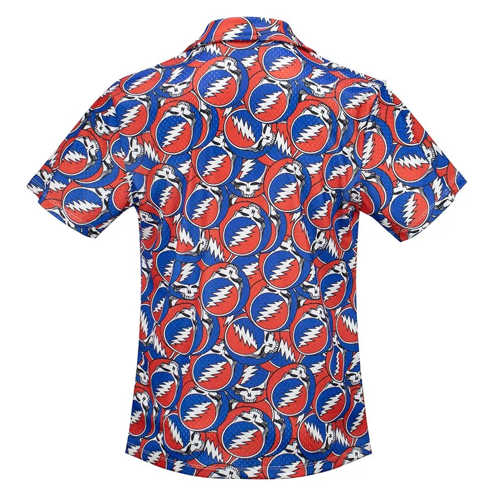 Grateful Dead | Mesh Button Down | All Over Steal Your Face