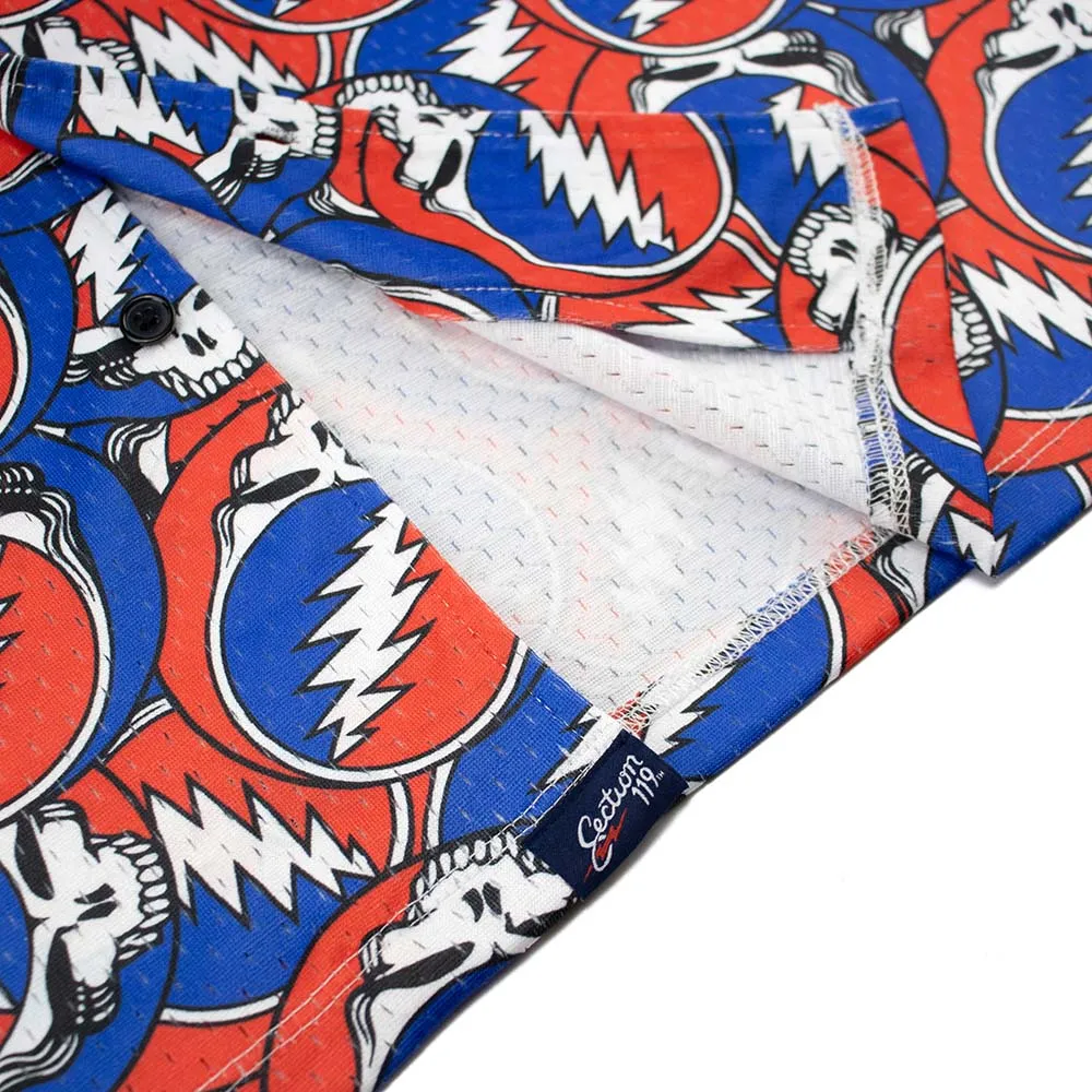 Grateful Dead | Mesh Button Down | All Over Steal Your Face