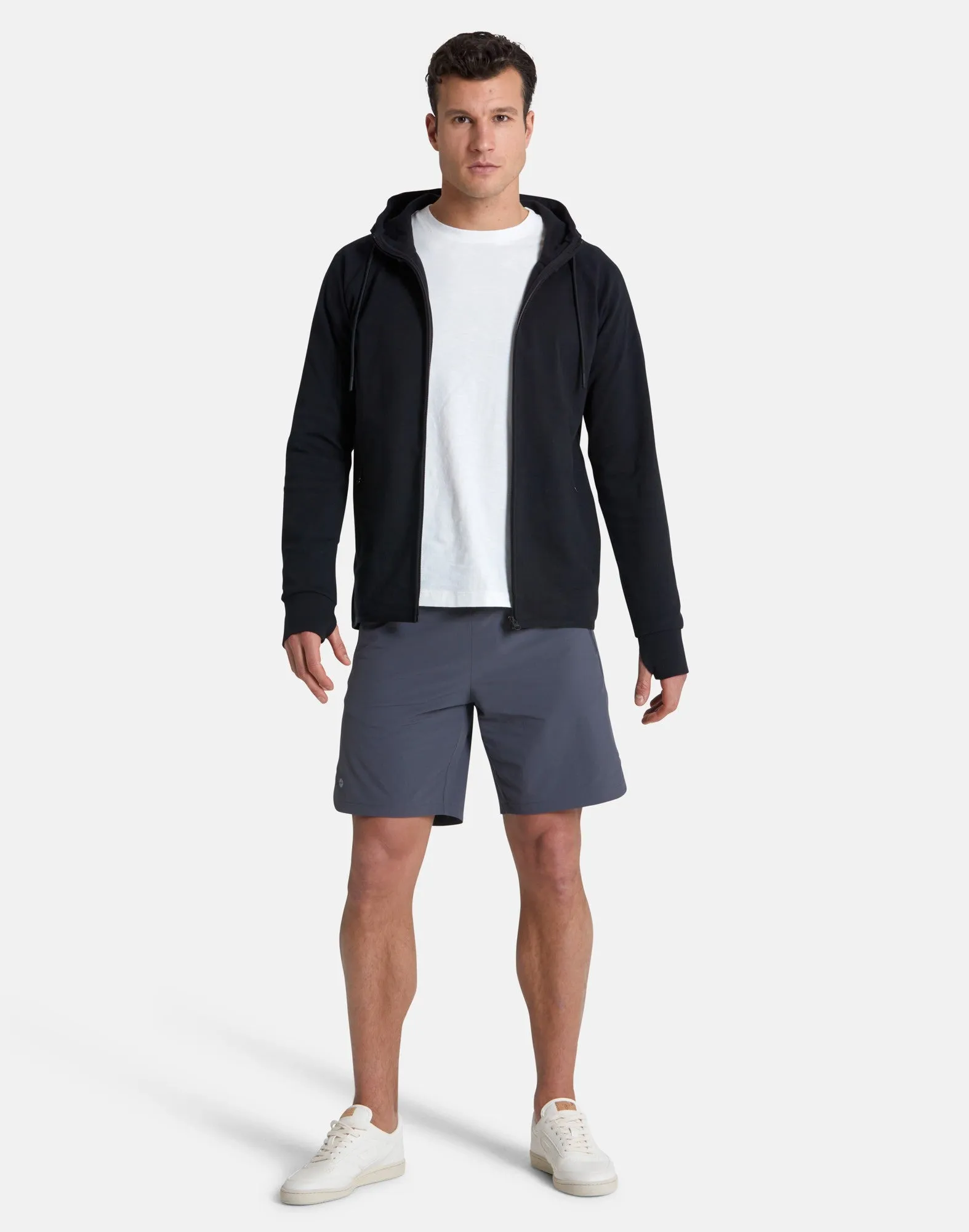 Gym Coffee Essential Zip Hoodie (Mens) - Black