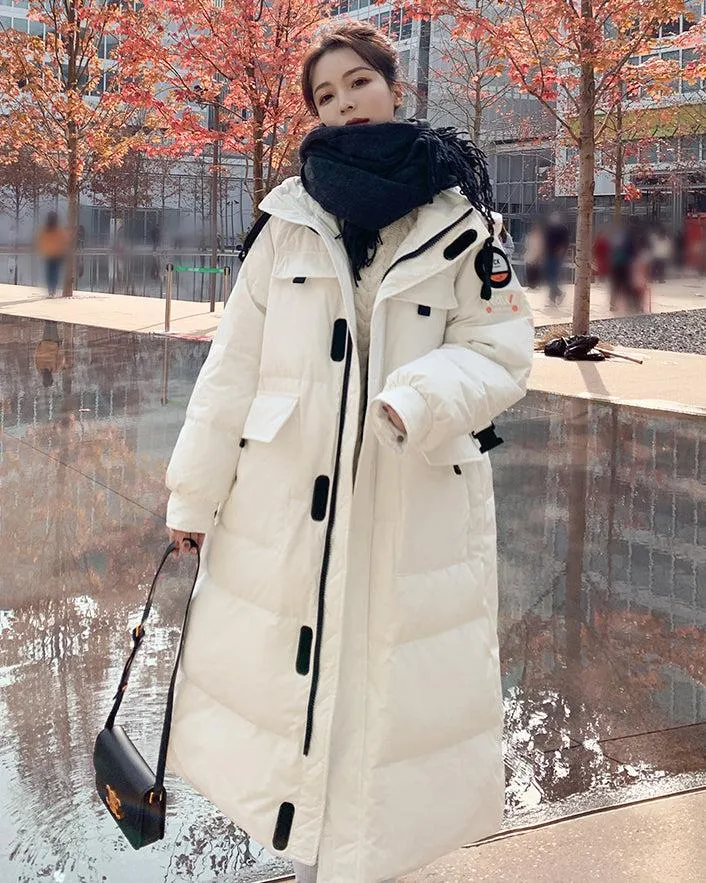 Hannah Hooded Long Puffer Parka