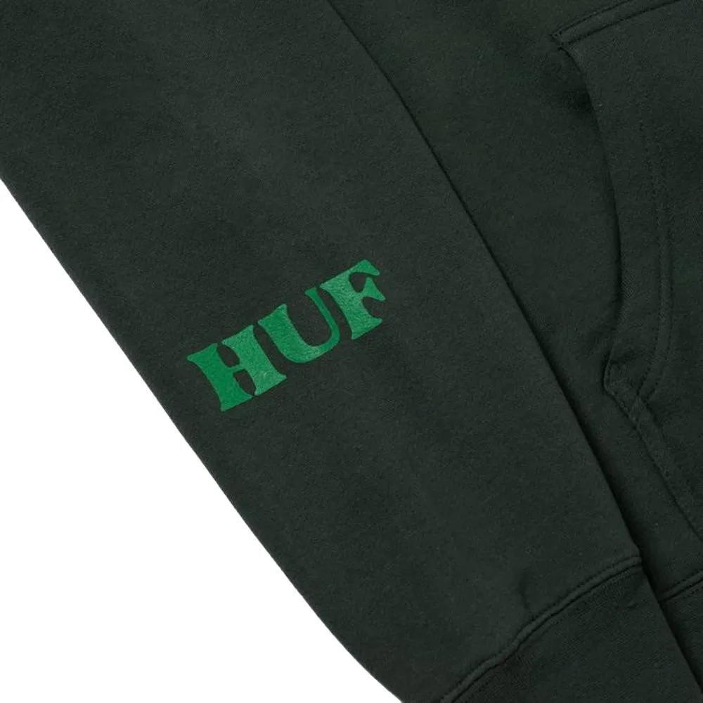 HUF OPPOSITE OF LOW P/O HOODIE-FOREST GREEN