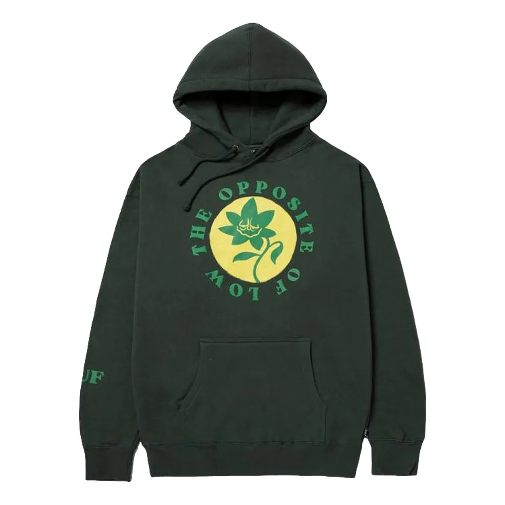 HUF OPPOSITE OF LOW P/O HOODIE-FOREST GREEN